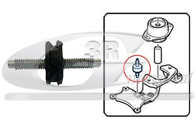 3RG Support moteur 80261 3RG Support moteur côté distribution TOYOTA 80261