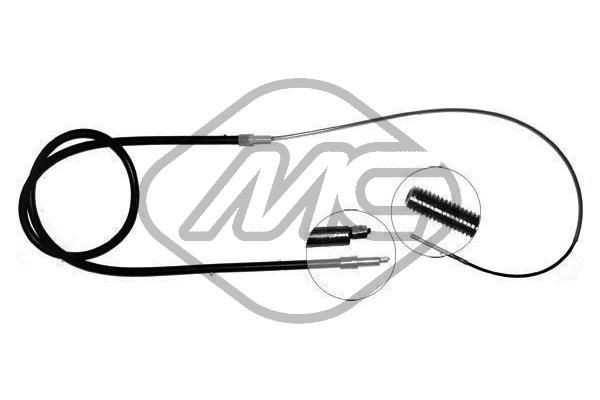 Metalcaucho Tautrekk, håndbremse 80647 80647 Bremsewire Metalcaucho BMW 5-serie