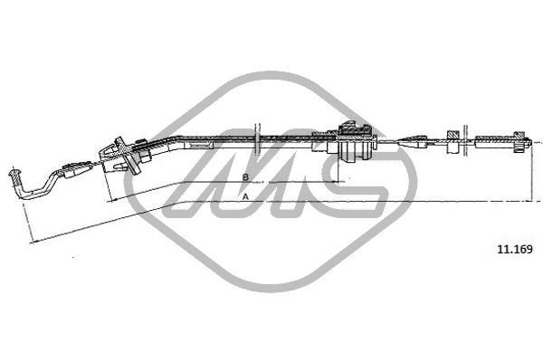 Metalcaucho Gasvajer 80679 80679 Metalcaucho gaskabel BMW 7-serie