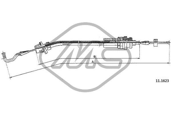 Metalcaucho Throttle cable 80685 BMW 7 Series Metalcaucho accelerator cable 80685