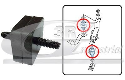3RG Piekare, Radiators 80703 3RG 80703 Radiatora stiprināšanas detaļas VW Polo 9n Sedan cena