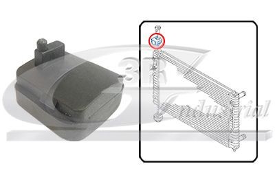 3RG Έδραση, ψυγείο 80708 Εξαρτήματα στερέωσης ψυγείου 3RG ix35 80708 φθηνά