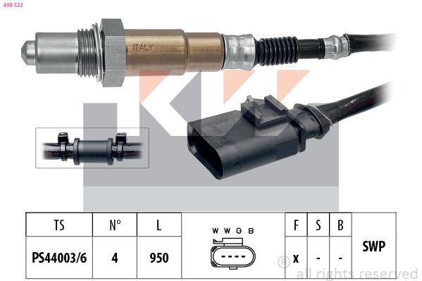 KW Veko rozdeľovača 810 139 Plameňový żtartovací systém KW Volvo V50 810 139