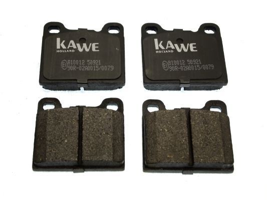 KAWE Brake pad set 810012 KAWE 810012 Brake pad set VOLVO 340-360 Hatchback (343, 345) 2.0 109 hp 1989