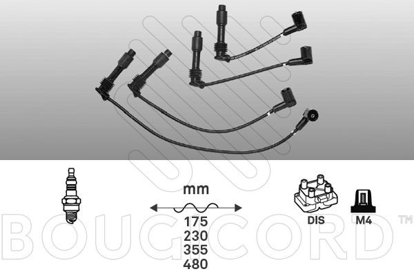 EFI AUTOMOTIVE Augstsprieguma vadu komplekts 8101 8101 Svečvadi EFI AUTOMOTIVE DAEWOO NEXIA