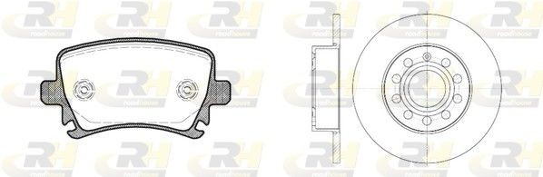 ROADHOUSE Kit de travões 81031.01 Pastilhas e discos de travão Volkswagen 1K5 81031.01 ROADHOUSE