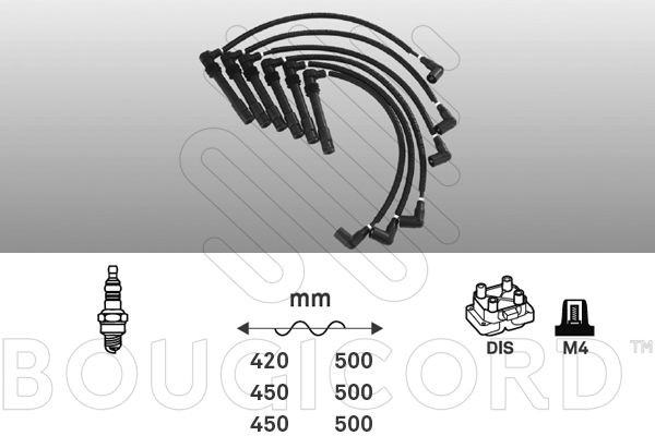EFI AUTOMOTIVE Σετ καλωδίων υψηλής τάσης 8109 Μπουζοκαλώδια EFI AUTOMOTIVE Skoda 105,120 8109