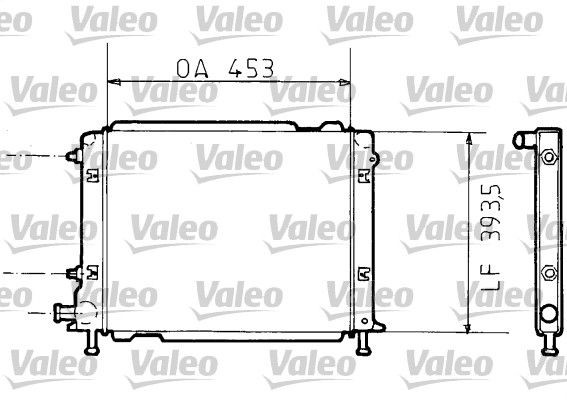 VALEO Kühler, Motorkühlung 810988 810988 Kühler LANCIA THESIS VALEO kaufen