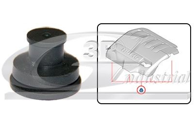 3RG Anslagsbuffer, motortildekning 81268 Motor- / understellbeskyttelse Subaru BM, BR 81268 3RG