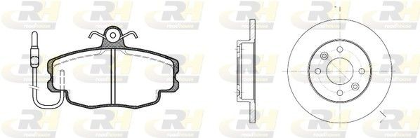 ROADHOUSE Bremseskiver og -klosser 8141.00 Bremseskiver og klosser ROADHOUSE Opel SENATOR Dual Kit 8141.00