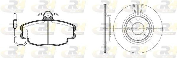 ROADHOUSE Kit dischi e pastiglie 8141.02 8141.02 ROADHOUSE Kit dischi e pastiglie BMW prezzo