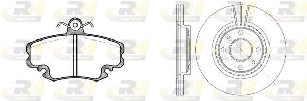 Kit de travões ROADHOUSE 8141.06 ROADHOUSE Dual Kit 8141.06 Discos e pastilhas de travão RENAULT CLIO 2013