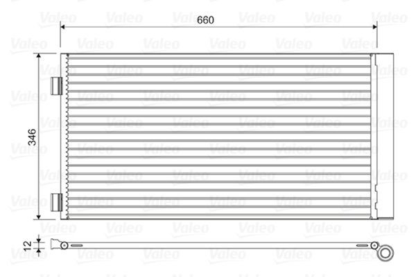 VALEO Condensor voor airco 814408 VALEO 814408 Condensor voor AC Mini r57 originele prijs