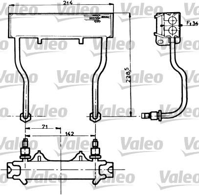 VALEO Radiateur d'huile 816599 Daihatsu GRAN MOVE Refroidisseur d'huile moteur VALEO 816599