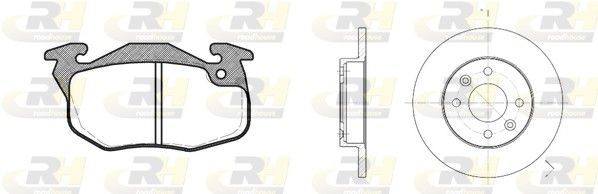 ROADHOUSE Σετ φρένων, δισκόφρενα 8192.01 8192.01 Dual Kit Σετ δισκόπλακες τακάκια RENAULT 18 ROADHOUSE