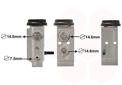 VAN WEZEL Valvola espansione climatizzatore 82001277 82001277 costo Valvola di espansione climatizzatore VAN WEZEL HYUNDAI MATRIX