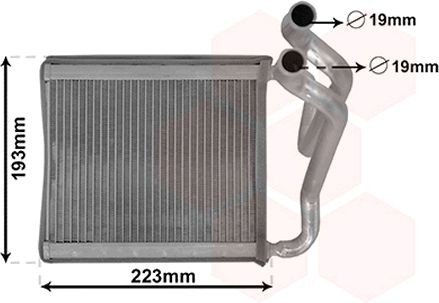 VAN WEZEL Kachelradiateur, interieurverwarming 82006270 Voorverwarmer interieurverwarming VAN WEZEL CEE'D 82006270 goedkoop