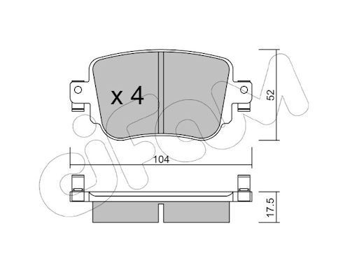 CIFAM Pastilhas de travão 822-980-0 822-980-0 Pastilhas de travão CIFAM AUDI Q5