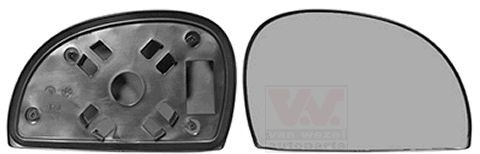 Mirror Glass, outside mirror VAN WEZEL 8225832 VAN WEZEL 8225832 Hyundai ACCENT 2022 Side mirror glass price