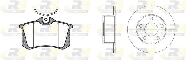 ROADHOUSE Kit de travões 8263.00 8263.00 Kit de pastilhas de travão e disco ROADHOUSE KIA OPTIMA
