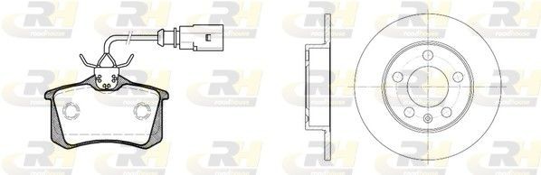ROADHOUSE Bremseskiver og klodser 8263.10 Bremse-kit ROADHOUSE Ford COUGAR Dual Kit 8263.10
