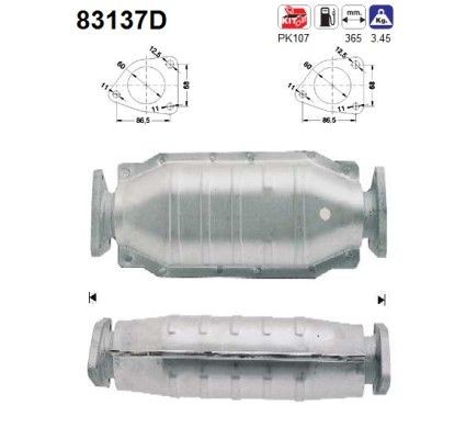 AS Catalyseur 83137D AS 83137D d'origine Catalyseur Rover 25 RF coût