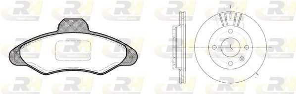 ROADHOUSE Brake discs and pads set 8331.00 KIA OPTIMA ROADHOUSE brake discs and pads 833100