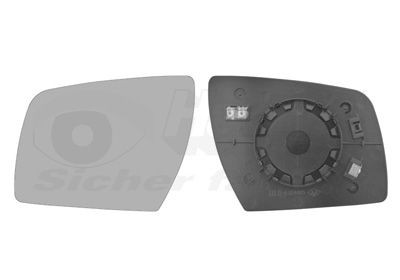 Mirror Glass, outside mirror VAN WEZEL 8332837 VAN WEZEL 8332837 KIA SOUL 2023 wing mirror replacement