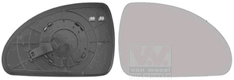 VAN WEZEL Spiegelglas, buitenspiegel 8353838 Spiegel, glas VAN WEZEL CARENS 8353838 goedkoop