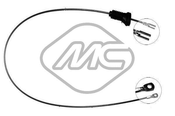 Metalcaucho Żażné lanko parkovacej brzdy 83568 83568 Ručná brzda Metalcaucho PEUGEOT 307
