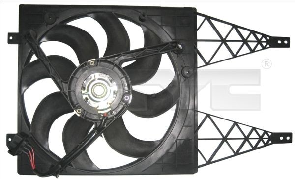 TYC Jäähdyttimen tuuletin 837-0044 Jäähdyttimen tuuletin TYC Ø: 390 mm, 250W, Jäähdytystuulettimen kehällä