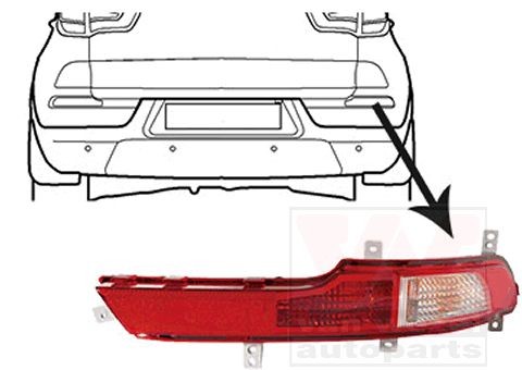 VAN WEZEL Aizm. miglas lukturi 8383930 VAN WEZEL 8383930 Aizmugurējie miglas lukturi Kia Soul 2 orģinālās cena
