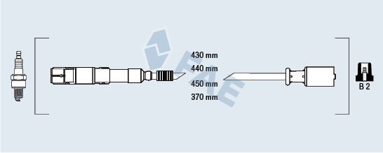 FAE Bougiekabels 83991 83991 Bougiekabel FAE MERCEDES-BENZ A-Klasse