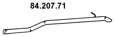 EBERSPÄCHER Eksosrør 84.207.71 Eksosrør EBERSPÄCHER FOCUS 84.207.71 billige