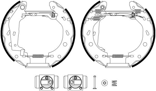 TEXTAR Bremsesett, trommebremse 84057402 Bremsesett, trommebremse TEXTAR Maserati GRECALE Shoe Kit Pro 84057402