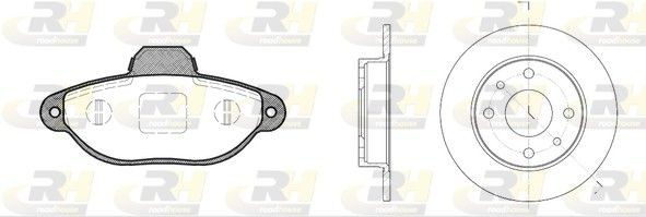 ROADHOUSE Jarrupalasarja, levyjarru 8414.01 8414.01 ROADHOUSE Dual Kit Jarrusarjat Ford COUGAR hinta