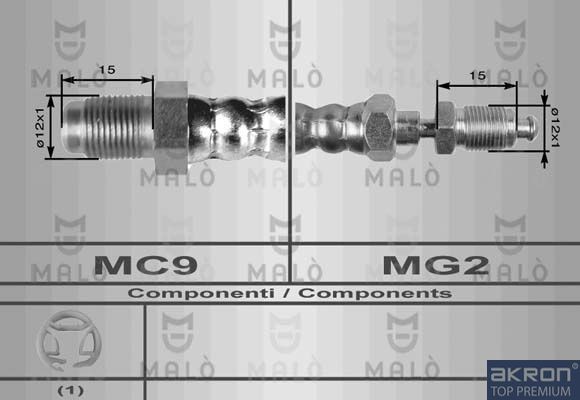 MALÒ Clutch Hose 8439 MALÒ 8439 genuine Alfa 159 939 clutch hose price