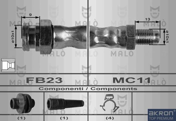 MALÒ Flexible de frein 8482 Flexible de frein MALÒ QUBO 8482 pas cher
