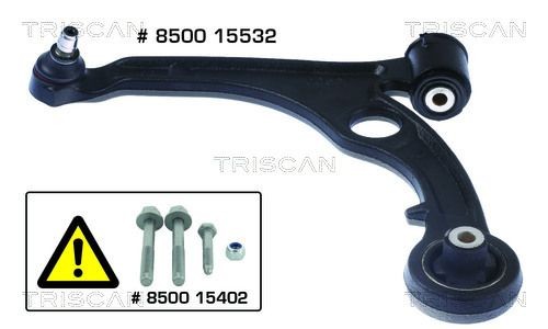 KAWE Braccio oscillante, sospensione ruota 8500 15532 8500 15532 Braccetti FIAT COUPE KAWE costo