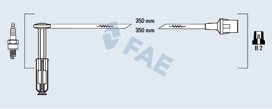 FAE Σετ καλωδίων υψηλής τάσης 85052 Καλωδια μπουζι σετ FAE G-class 85052 φθηνά