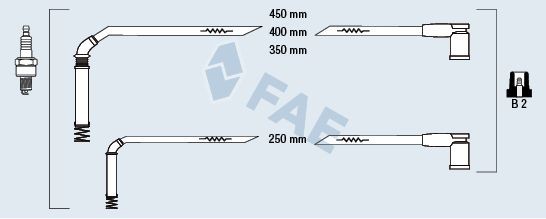 FAE Ignition Cable Kit 85126 FORD S-MAX FAE ignition leads 85126