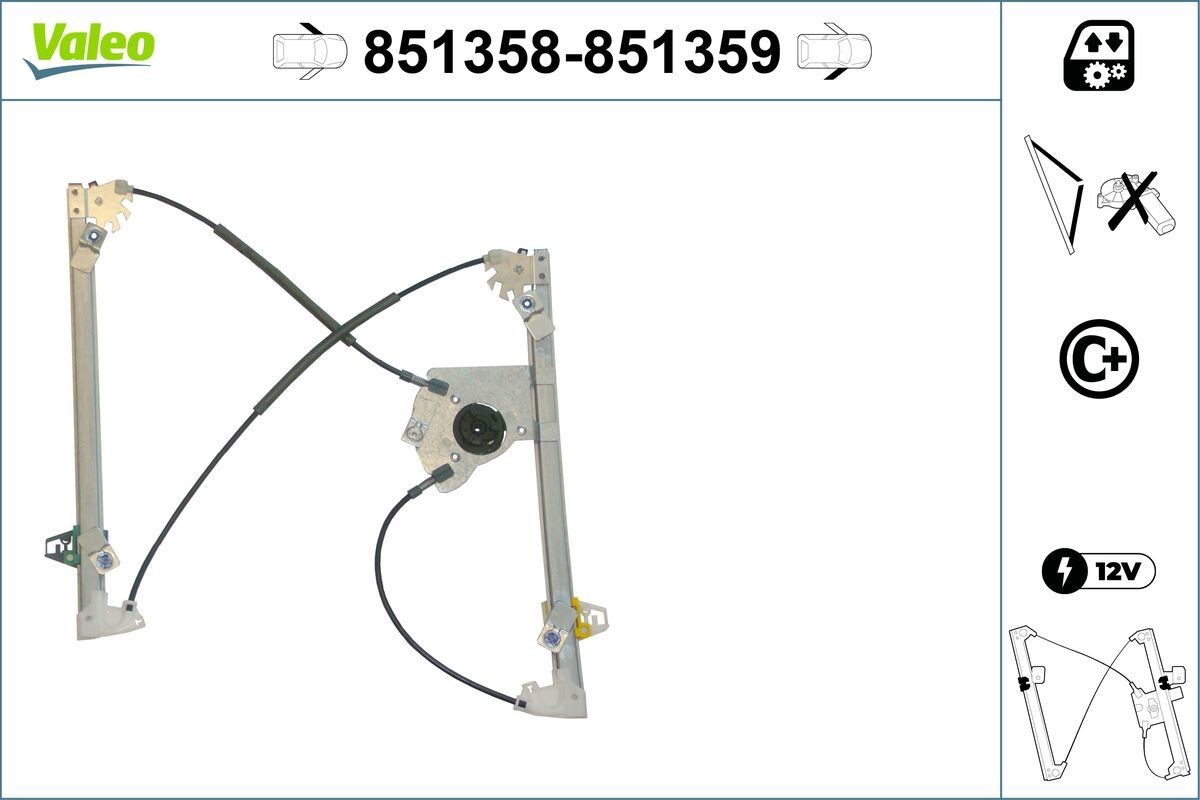 VALEO Vindusheis 851358 VALEO 851358 Vindusheis DS4 / DS4 Crossback originale pris