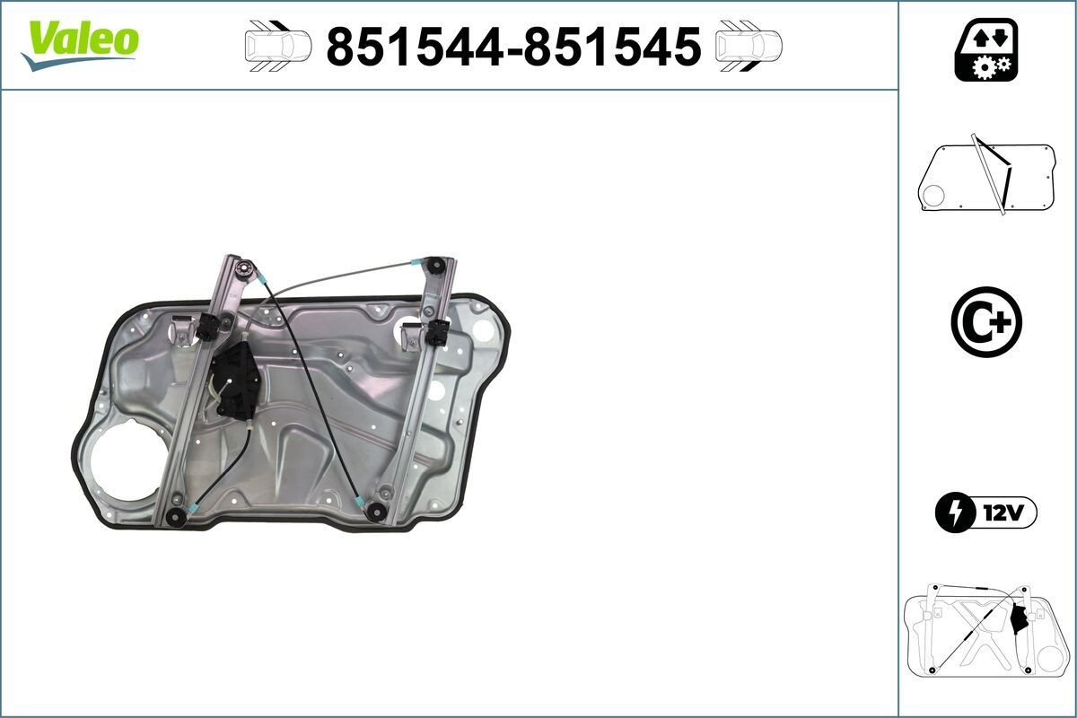 VALEO Window regulator 851544 851544 VALEO window regulator VW TOURAN