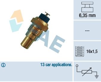 FAE Tennplugg kabelsett 85540 85540 Tennkabler SAAB 90 FAE