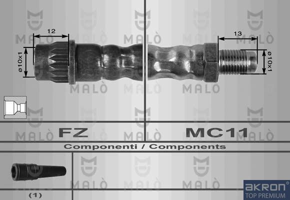 MALÒ Fékcső 8566 MALÒ Gumi fékcső 8566 tapasztalat