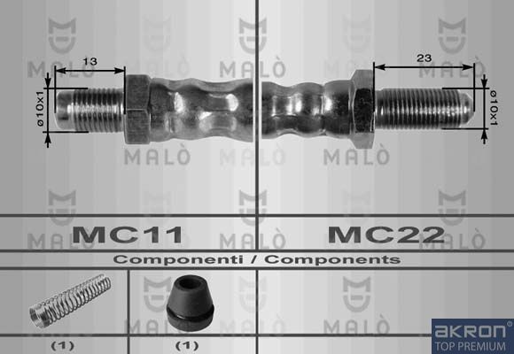 MALÒ Pidurivoolik 8587 8587 MALÒ Pidurivoolik Chevrolet odav
