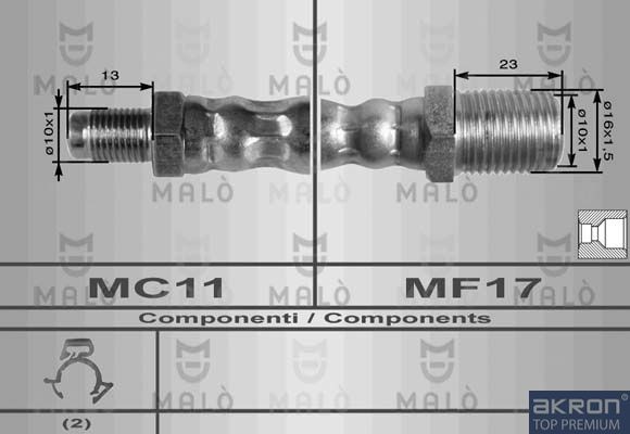 MALÒ Remslang 8623 Subaru LEVORG Remslang MALÒ 8623