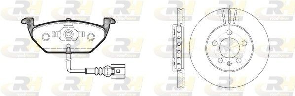 ROADHOUSE Remschijven en blokken 8633.09 Subaru TREZIA Remschijven en blokken, set ROADHOUSE Dual Kit 8633.09