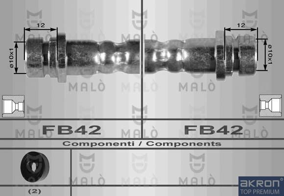 MALÒ Tubo freno 8646 8646 Tubi freno MALÒ VOLVO 340-360 costo