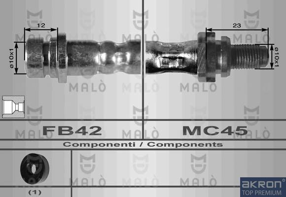 MALÒ Tubo freno 8647 8647 costo Tubi freno NISSAN X-TRAIL MALÒ